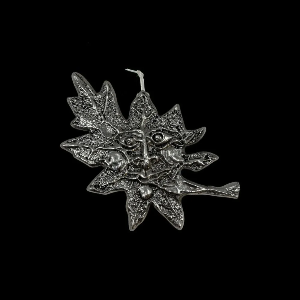 Don Drumm Green Man Motif Oak Leaf Wall Hanging